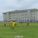A football field on Fiery Cross Reef in the South China Sea.